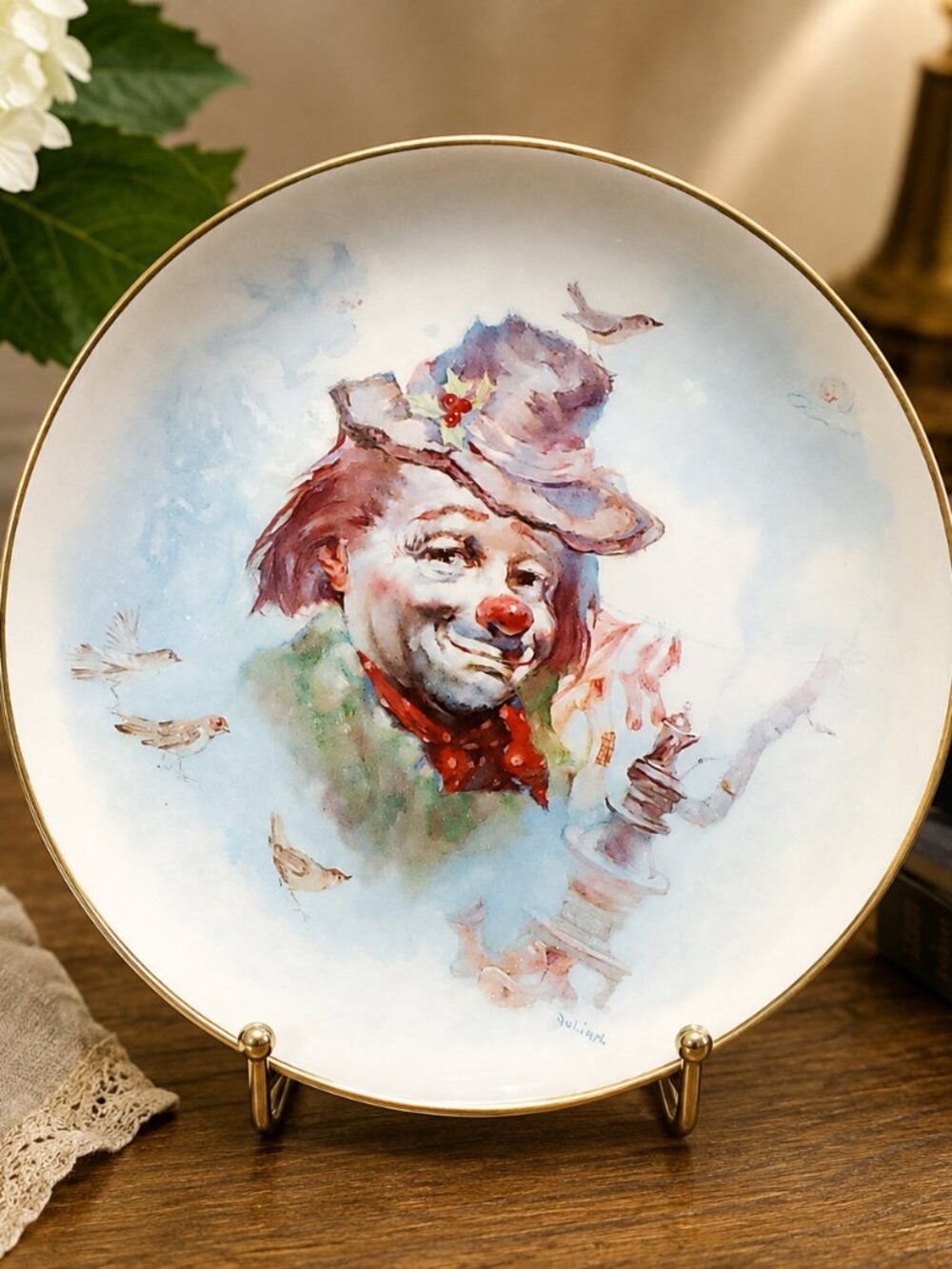 Gorham 1977 Julian Ritter “Falling in Love” Clown Collector Plate